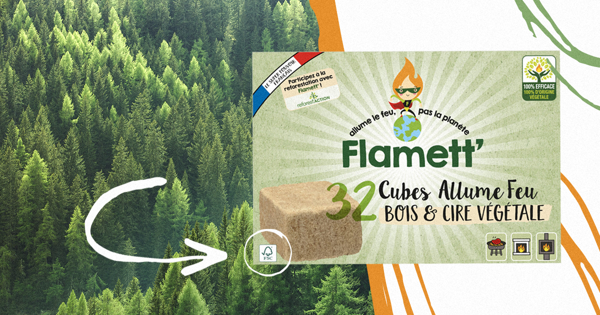 Mes allume-feux sont 100% d'origine végétale – Flamett' Allume feu