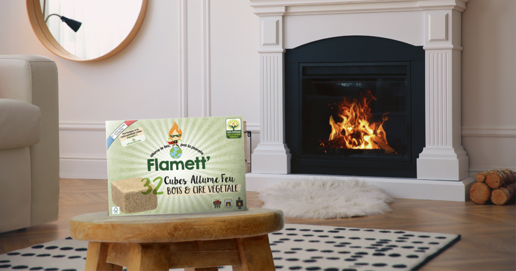 Mes allume-feux sont 100% d'origine végétale – Flamett' Allume feu